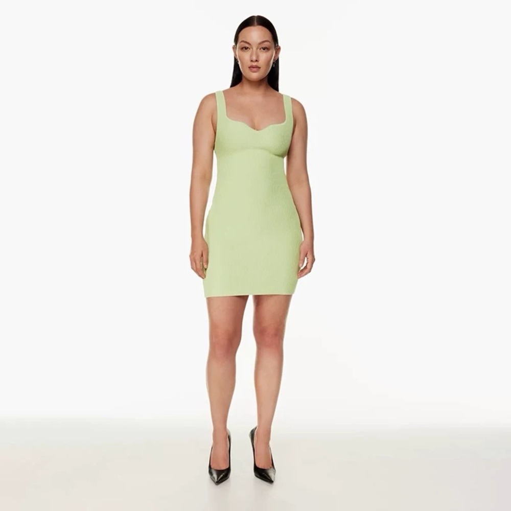 Babaton Sculpt Knit Notch Knit mini dress